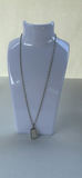 Sterling Silver Chain Necklace with Rectangular Pendant - thumbnail 6 of 14
