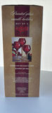 Painted RED Glass Candle Holders Set of 3 - thumbnail 3 of 10