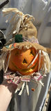 Halloween Skeleton Hanging Decoration and Pumpkin Scarecrow Figure - thumbnail 3 of 7