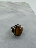 Sterling Silver Tiger's Eye Stone Ring - thumbnail 10 of 13