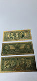 Set of (3) 24K Gold Plated Vintage Style U.S. Silver Certificate Notes - thumbnail 2 of 8