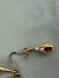 10K Gold Teardrop Dangle Earrings - thumbnail 6 of 9