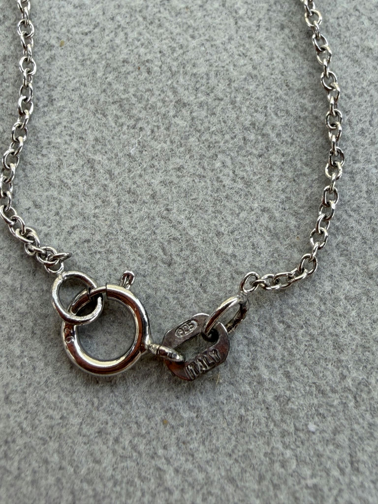 Sterling Silver Heart Key Pendant Necklace - image 5 of 17