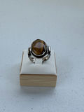 Sterling Silver Tiger's Eye Stone Ring - thumbnail 6 of 13