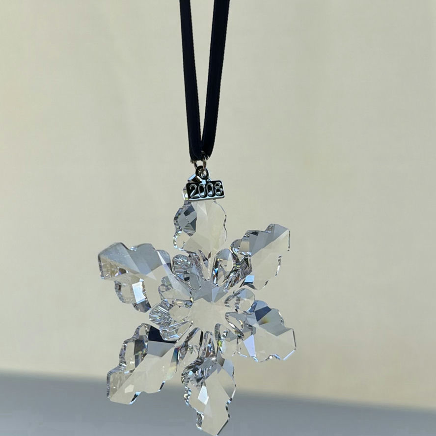 Swarovski Christmas Ornament 2008 Crystal Snowflake with Box and Certificate - image 10 of 14