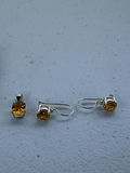 Sterling Silver Jewelry Set with Yellow Gemstones - thumbnail 9 of 19