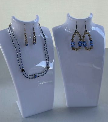 Blue Beaded Necklace and Earring Sets - Image 1 of 5
