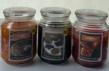 Three Scented Glass Jar Candles Lot - thumbnail 1 of 8