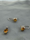 Sterling Silver Jewelry Set with Yellow Gemstones - thumbnail 3 of 19