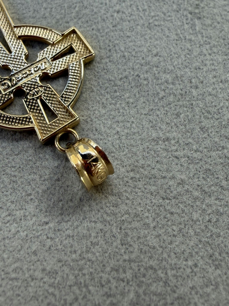 14K Gold Celtic Cross Pendant - 2grams - image 8 of 10