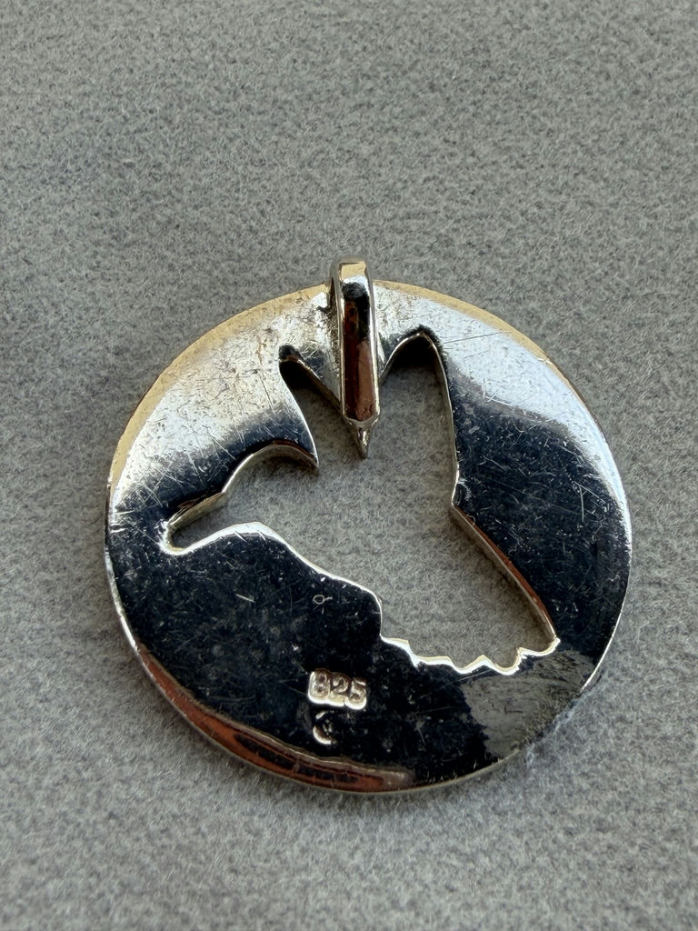 Three Sterling Silver Animal Silhouette Pendants - image 4 of 8