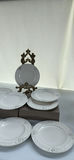 Bombay White Embossed Salad Plates Set - thumbnail 1 of 8