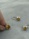 Sterling Silver Jewelry Set with Yellow Gemstones - thumbnail 6 of 19