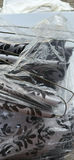 Lot Of (5) Black and Silver Patterned Table Cloths - thumbnail 4 of 5