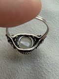 Silver Tone Oval Stone Ring - thumbnail 14 of 16