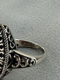 Sterling Silver Blue Stone Ring With 14K Accent Detail - thumbnail 17 of 21