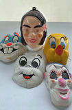 Collection of Vintage Halloween Plastic Character Masks - thumbnail 1 of 21