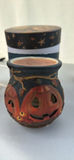 Halloween Pumpkin Jack-o’- Lantern Candle Holder and Melting Pot and Scented Wax Melts - thumbnail 13 of 18