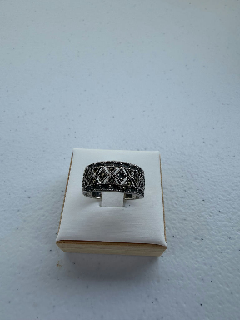 Sterling Silver Patterned Ring - image 1 of 12