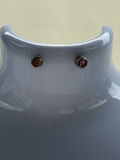 Pair of Pink Stone Sterling Silver Stud Earrings - thumbnail 1 of 7