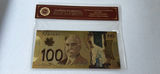 Gold-Plated Canada 100 Banknote with Certificate of Authenticity - thumbnail 5 of 8