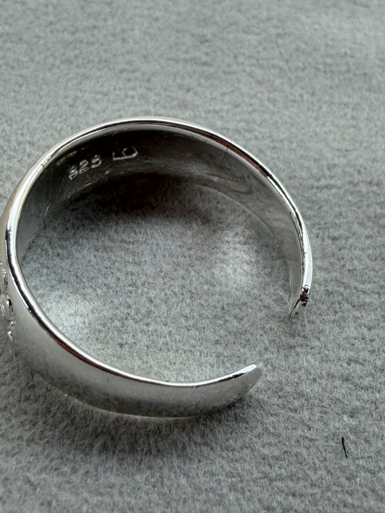 Sterling Silver Chain Anklet and Adjustable Ring - image 5 of 10