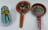 Vintage Halloween Tin Noisemakers and Clicker Toy - 3 Pc LOT - thumbnail 1 of 13