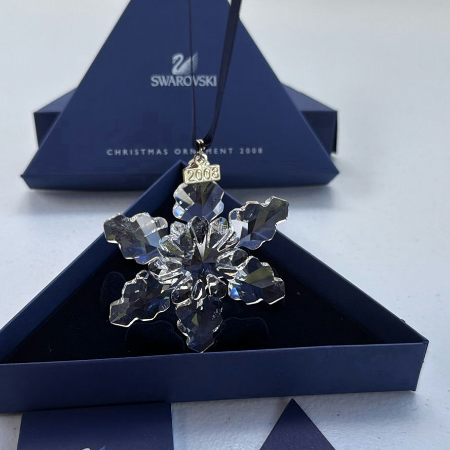 Swarovski Christmas Ornament 2008 Crystal Snowflake with Box and Certificate - image 11 of 14