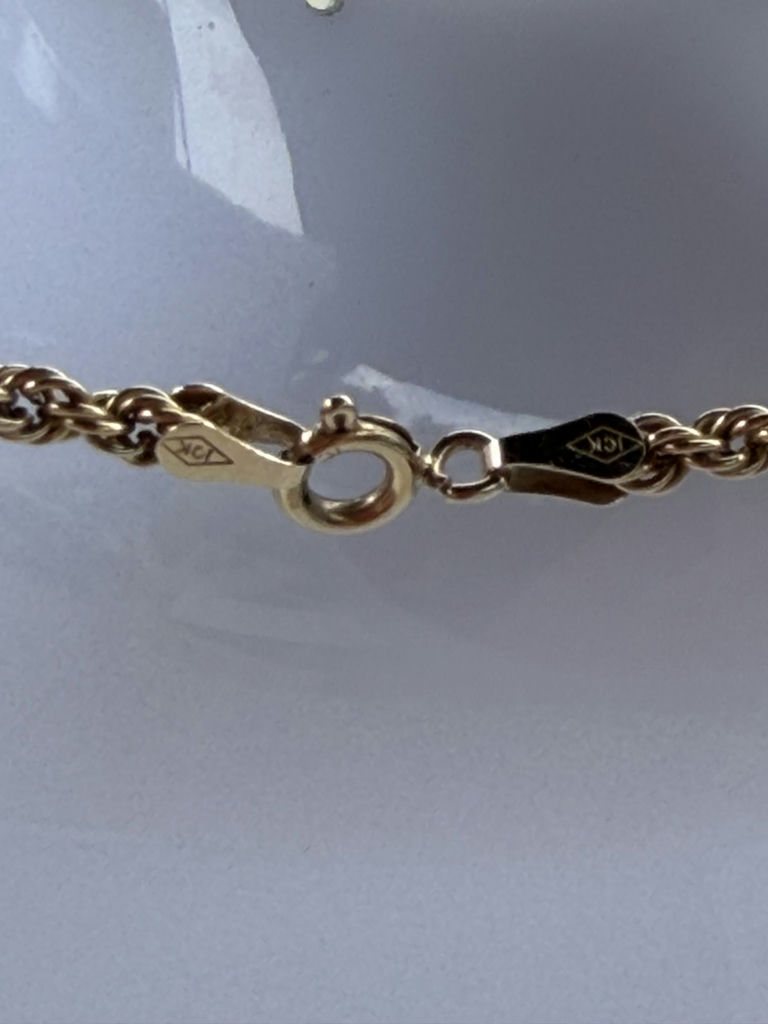 10K Gold Rope Chain Necklace - image 9 of 10