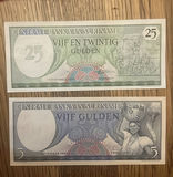 2 Pcs Obsolete Suriname Currency 1963 & 1985 Inc - thumbnail 2 of 6