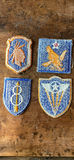 WWII Division Army Patches 98Th Infantry Division Iroquois With Facial Scar Special Patch, Eighth Airborne Infantry Division, Fourth Air Force Shoulder Patch Second Air Force Shoulder Patch - thumbnail 2 of 17