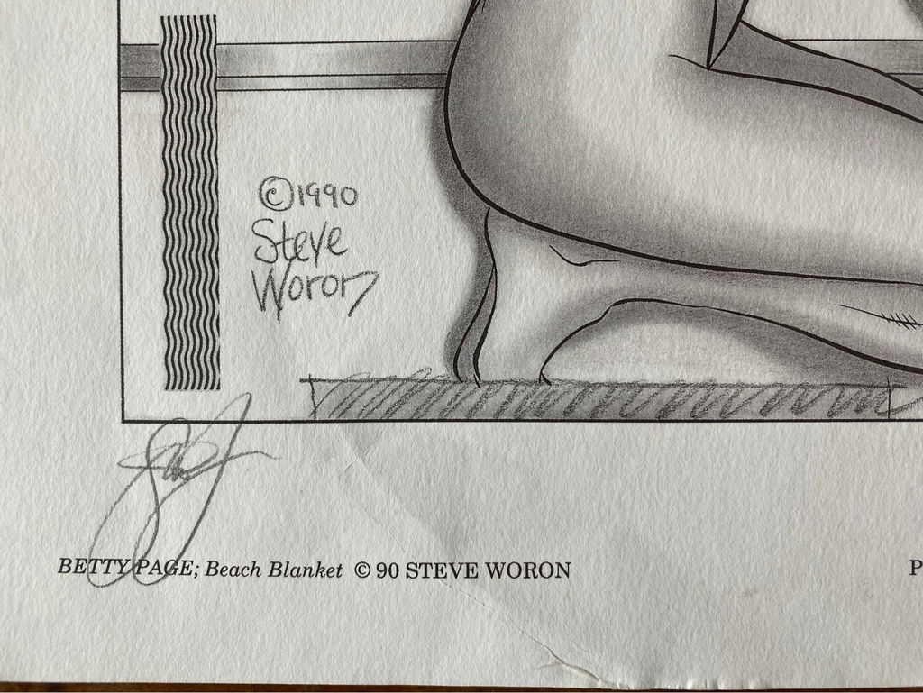 Betty Page 2 Illustrator Artists Signed Prints - image 9 of 11