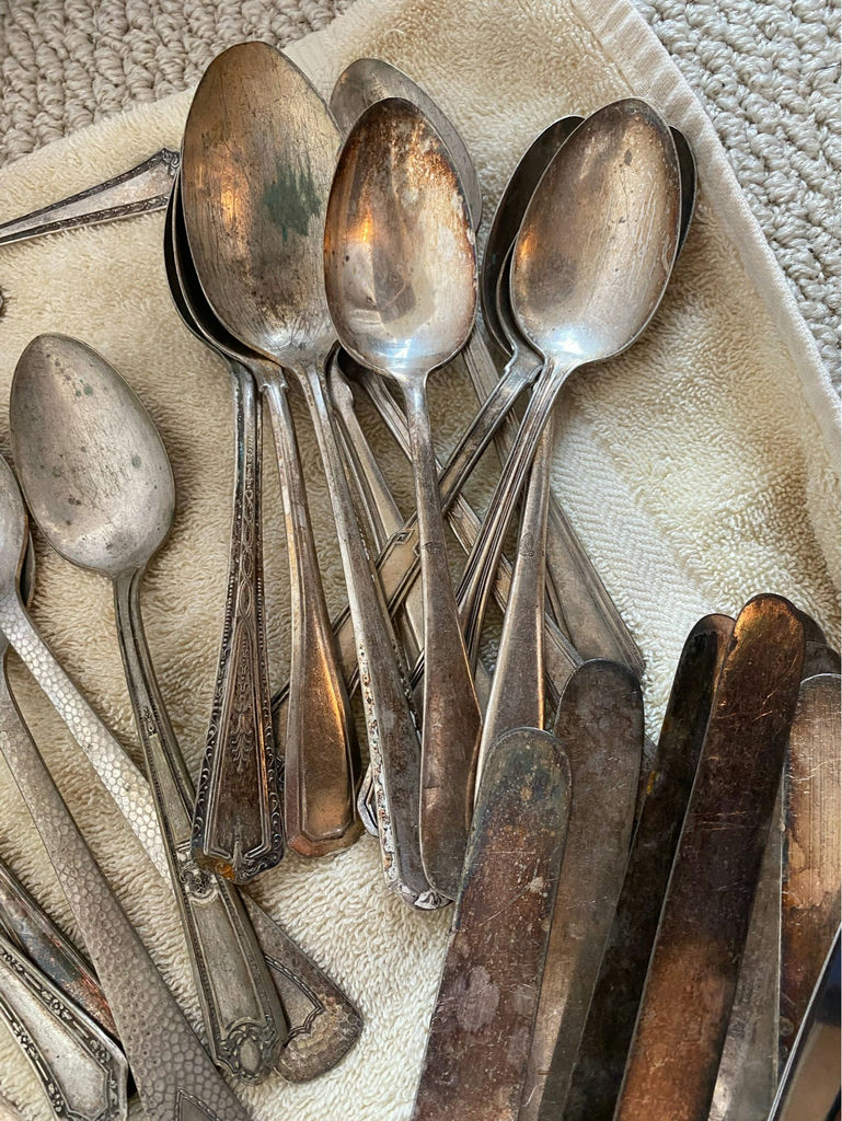 Vintage Flatware Assorted Pieces Sheffield, Nickel Silver, 75+ Pcs. - image 4 of 16