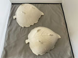 2 Large Leaf Shaped Snack Bowls and a Stoneware Coffee Crock - thumbnail 3 of 9