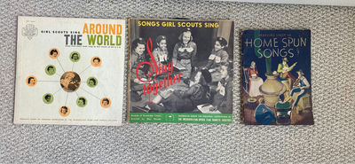 1950's Girl Scouts Singing Vintage Record Albums and 1935 Home Spun Songs - Image 1 of 8