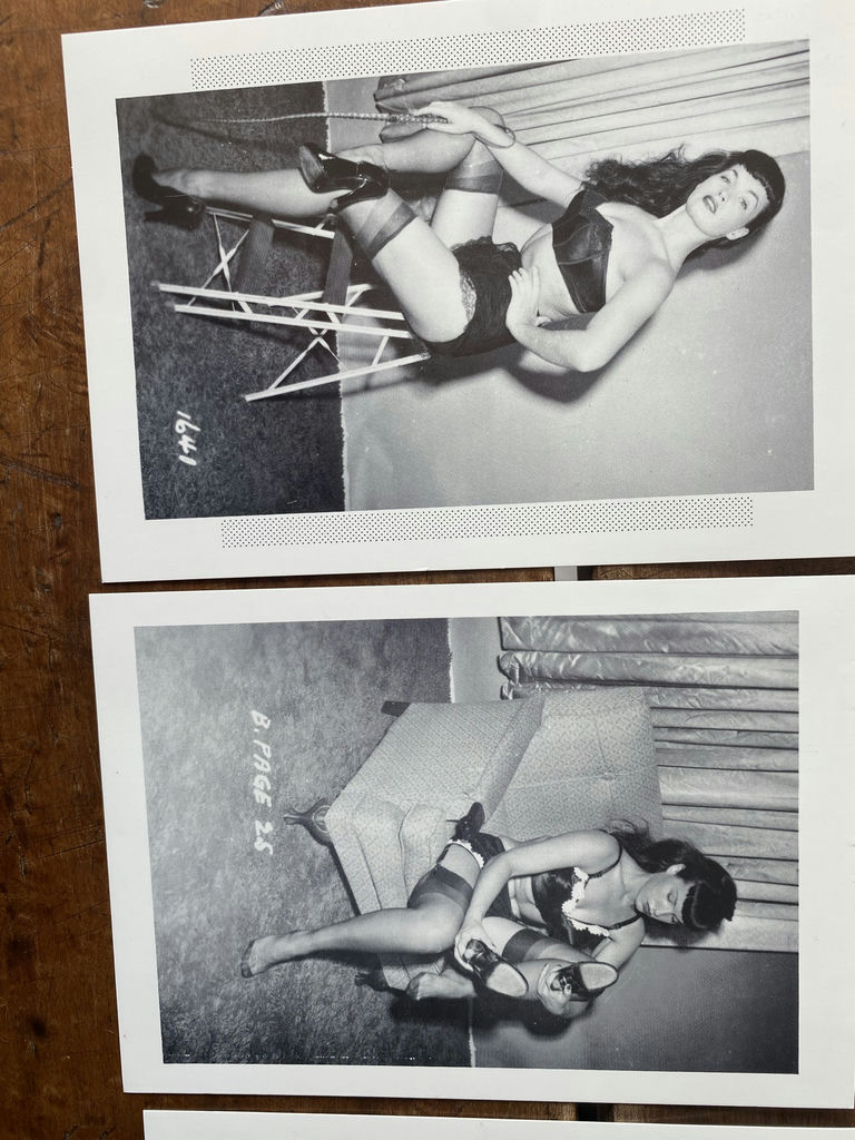 Bettie Page RPPC Postcards 3 Sets Of 4 - image 3 of 8