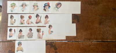 Vintage Ink Blotters Goes Litho Girls Wearing Hats Pinup poses - Image 1 of 9