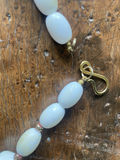 Necklace White Beads Mid-Century Modern Design  - thumbnail 3 of 4