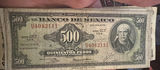 10 Mexican 500 Pesos Obselete Currencies - thumbnail 4 of 18