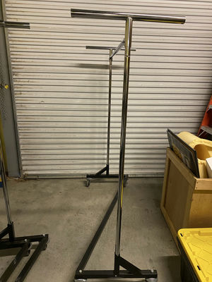 Rolling Clothing Rack, Heavy, Sturdy, as used by retail stores. - Image 1 of 5