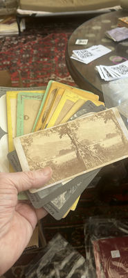 14 Stereoview Cards Of US & International Views Hindenburg Zeppelin - Image 1 of 15