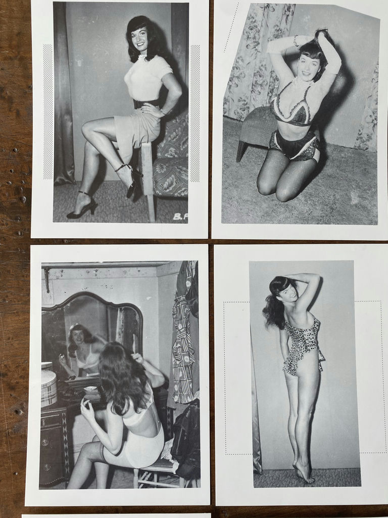 Bettie Page RPPC Postcards 3 Sets Of 4 - image 1 of 8