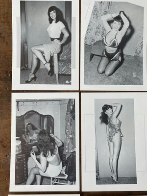 Bettie Page RPPC Postcards 3 Sets Of 4 - Image 1 of 8