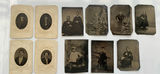 Antique Tintypes Mixed Portraits, Adults, Children - thumbnail 1 of 6
