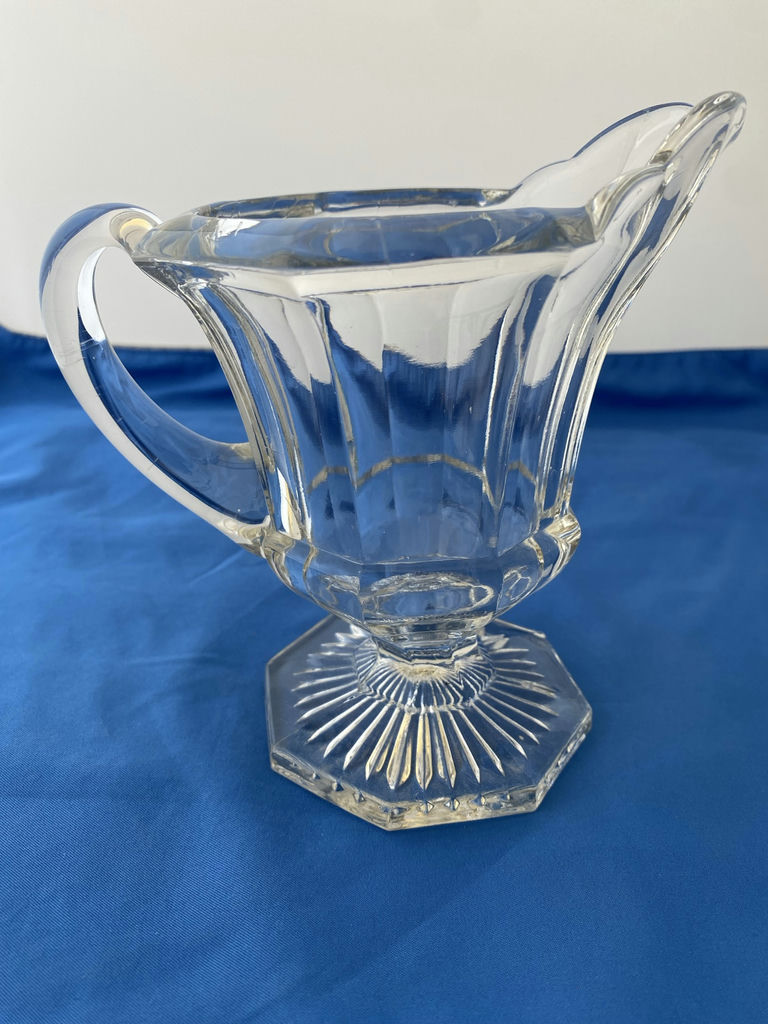 Victorian EAPG Clear Pressed Glass Pitcher - image 2 of 5