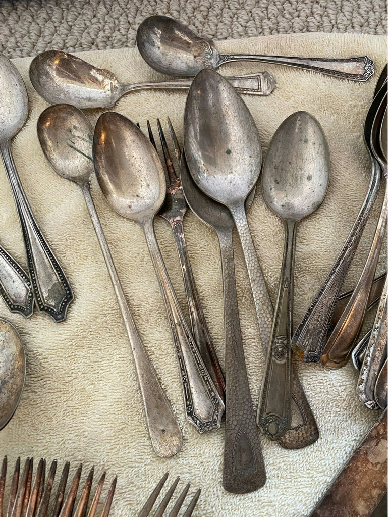 Vintage Flatware Assorted Pieces Sheffield, Nickel Silver, 75+ Pcs. - image 5 of 16