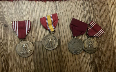 4 WWII - Vietnam US Military Good Conduct Medals - Image 1 of 7