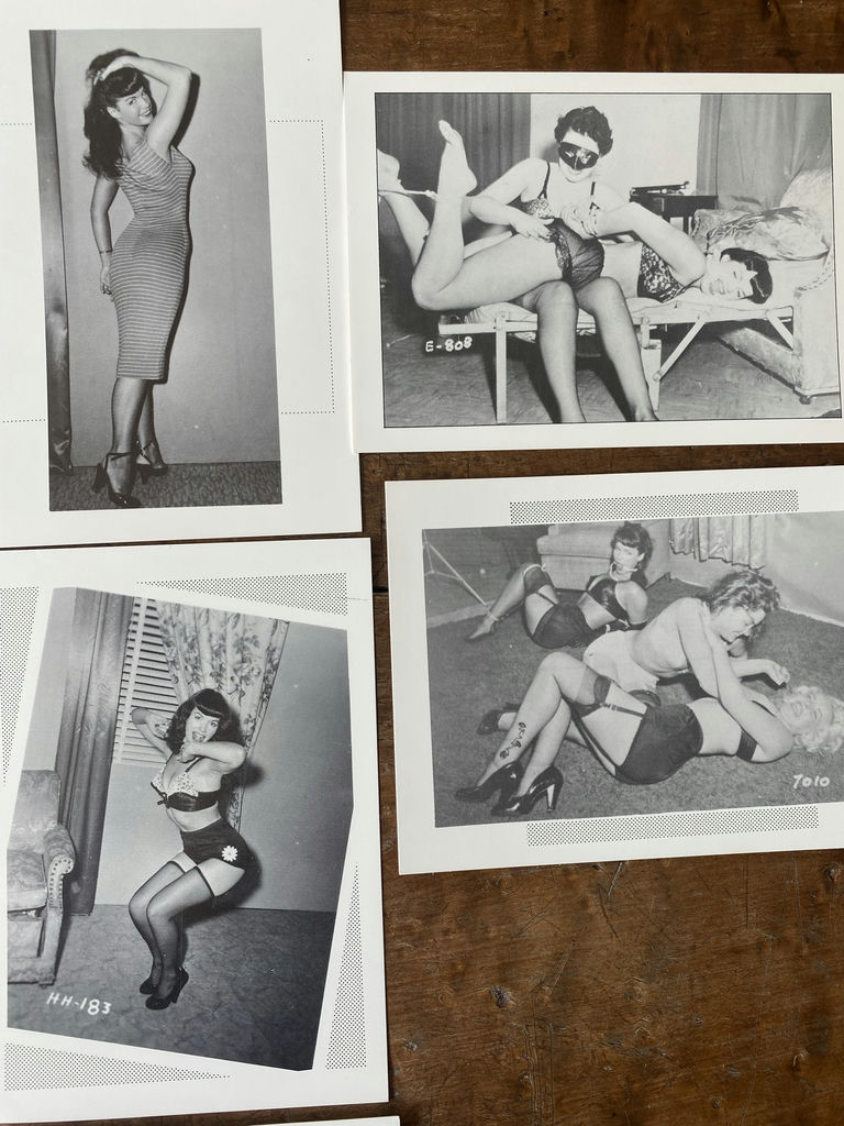 Bettie Page RPPC Postcards 3 Sets Of 4 - image 2 of 8