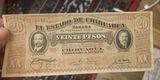 1915 Mexican Series K 20 Peso Obsolete Mexican Money - thumbnail 4 of 7