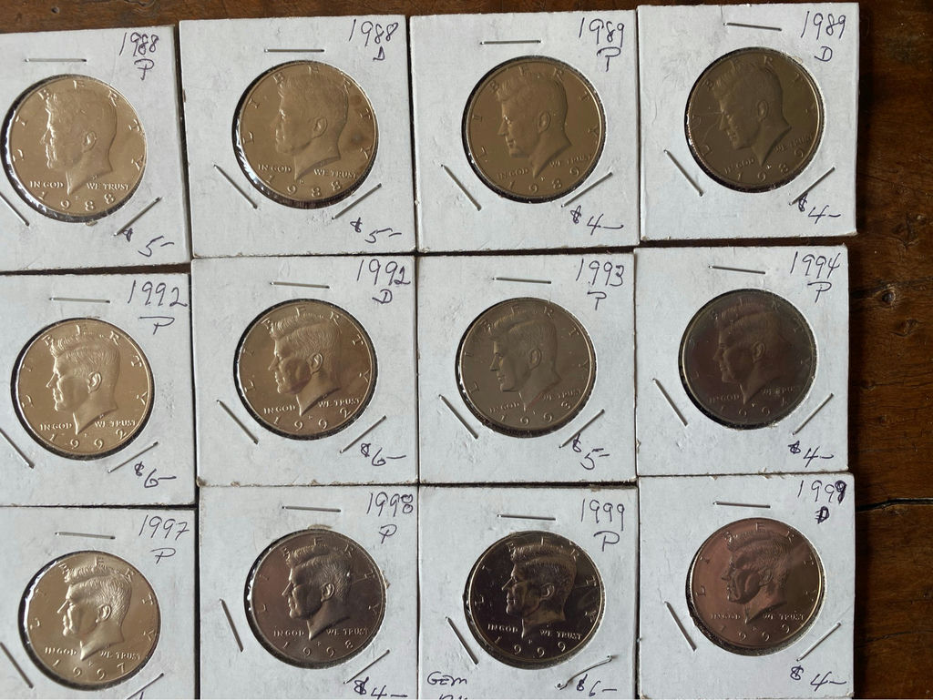 42 Uncirculated Kennedy Half Dollars - image 3 of 5